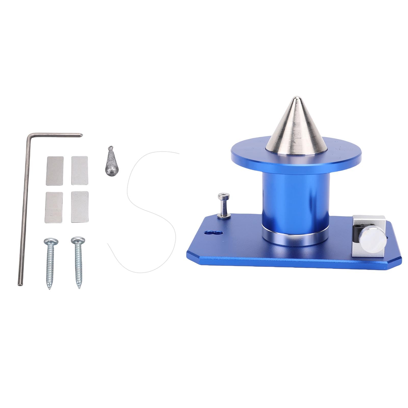 Balanceador de Cuchillas Ajustable para Montaje en Pared Material Metálico Resistente Alineación Eficiente para Propietarios y Profesionales (Blue)