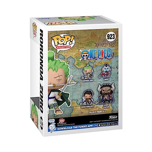 Pop! Animation: One Piece - Roronoa Zoro- Figura in Vinile da Collezione - Idea Regalo - Merchandising Ufficiale - Giocattoli per Bambini e Adulti - Anime Fans - Gadget - Immagine 2