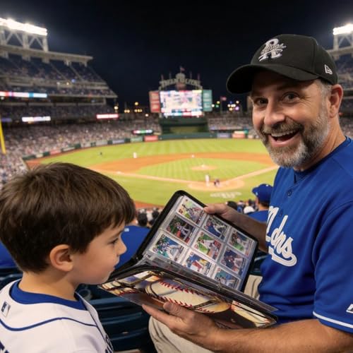 Image of Baseball Card Binder 468 Pockets Waterproof Trading Cards Storage