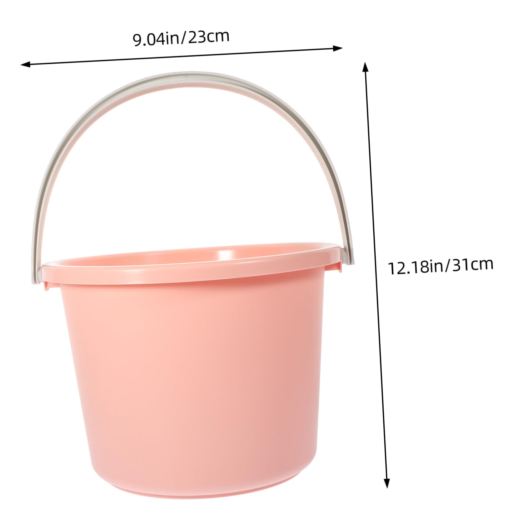 Ipetboom Cubo De Plástico Redondo para Lavandería y Jardinería Asa Alta Capacidad Fácil De Transportar