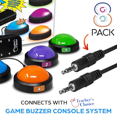Image of Teacher's Choice 15 Ft Cables for Game Buzzer System 8-Pack