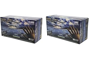 Adenna Black Mask 9 mil, Nitrile Powder Free Exam Gloves - Box...