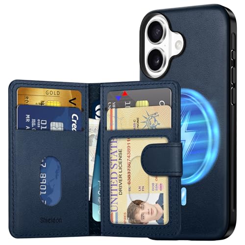 SHIELDON iPhone 16 Ή P[X {vU[ CzEHbg  6J[h[ [RFIDubLO] C[d wʕی ӂ16pJo[ ~ y wh~ Jی gѕ֗ ACz16 Ή X}zP