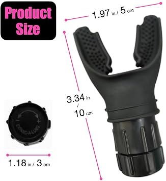 Adjustable Lung Trainer, Portable Breathing Exerciser, Black | Adjustable Resistance, Respiratory Muscle Training, Compact, Portable, Detachable Parts, Easy Cleaning