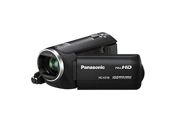 Panasonic V210 Full HD Camcorder - Black (10 MP, 1920 x
