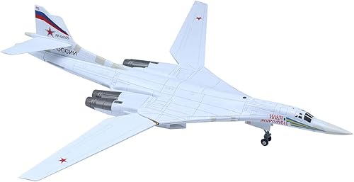 Miniatura 9 de Udnorbay TU-160 Attack Fighter Modelo 1200 White Swan Strategic Bomber Modelos de aviones fundidos a presión