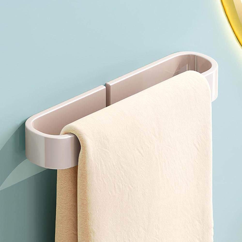 Porte-serviettes sans perçage rose pour petite salle de bain moderne