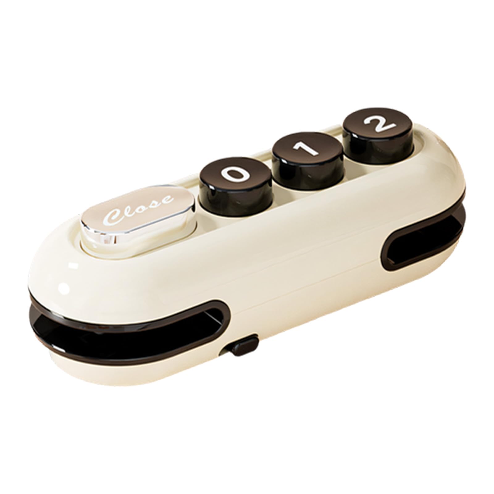 Fazvncv Portable Sealer with Storage, Built-in Cutter and Rechargeable Design for Daily Kitchen Food Storage Handheld Food Sealer Shelf