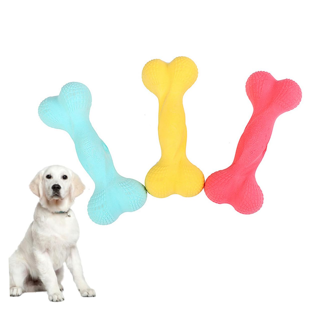 FRCOLOR 6 Piezas de golosinas interactivas para Mascotas Dogman Juguetes de Entrenamiento para Mascotas Juguetes para Cachorros de Limpieza para mordedura de Perro Limpio