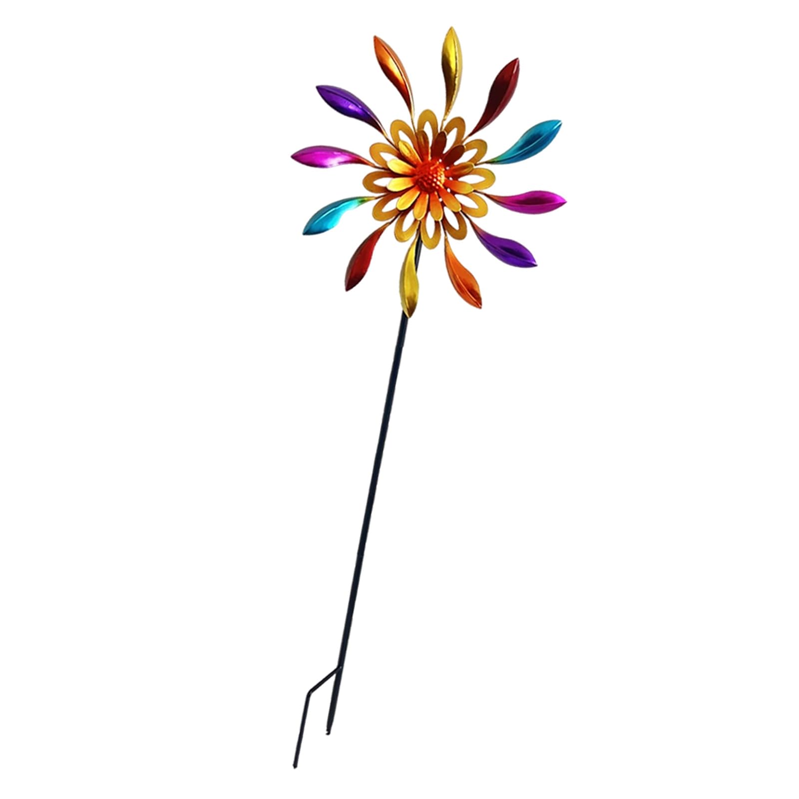 Dynamic Rotating Windmill Spinner for Lawsn Landscape Outdoor Decoration Rust Resistant Metal Garden Art Spinner Large Metal Winds Sculpture