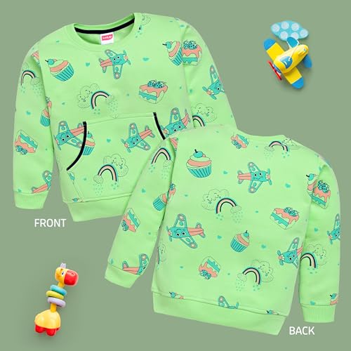 Image of LuvLap Baby Boys Full Sleeve Sweatshirt & Pyjama Set Pack of 1