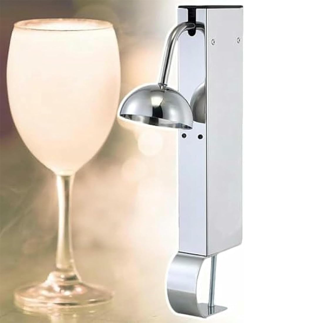 Refrigeratore istantaneo in vetro e congelatore: 6 secondi di congelamento a -40 ° C per vino, champagne, bicchieri da cocktail, refrigeratore per tazze da bar in acciaio inossidabile, bar e