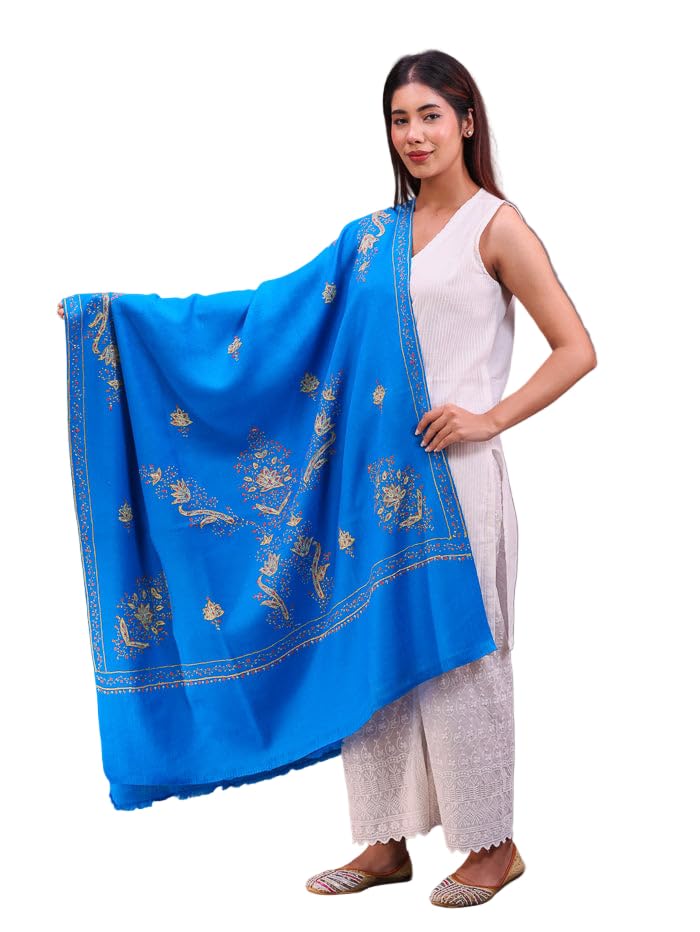 Women's Hand Embroidered Pure Wool Shawl-image-17