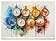 Uhren Uhrzeit (Wandkalender 2026 DIN A2 quer), CALVENDO Monatskalender: Uhren Uhrzeit - eine Verschmelzung von Technologie und Kreativität. (CALVENDO Technologie)