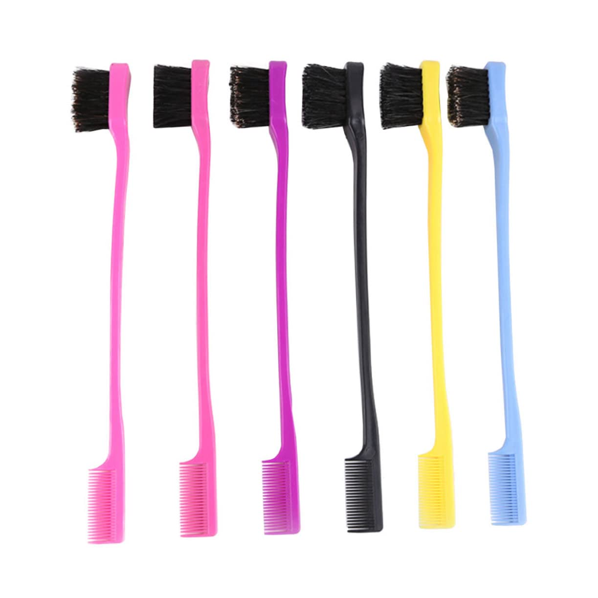 HONMEET Elegant Eyebrow Grooming Tool Double-head Brush Comb for Women Girls Random Color