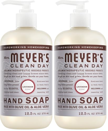 SC Johnson Mrs. Meyer's Hand Soap, Made with Essential Oils, Biodegradable Formula, Lavender, 12.5 Fl. Oz (Pack of 2) image 2