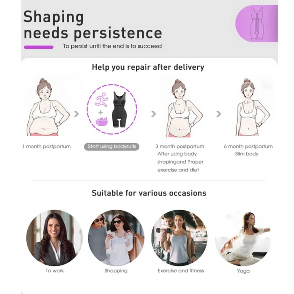 Tummy Control Body Shaper Alta Compresión Colombiana Posparto Fajas Bodyshorts Shapewear Effetto Ventre para Mujeres