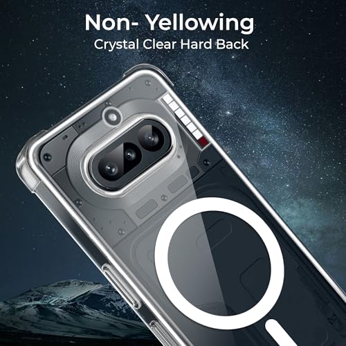 Image of A rtistque Clear Back Cover Case for Nothing Phone 4a 5G | Compatible with Mag-Safe | Premium Cover | Shockproof TPU Bumper | Slim Protective Design | Nothing Phone 4a Back Cover - Transparent