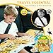 6 Set Reusable Sticker Book for Toddler 3-6 - Jelly Sticker Book for Kids, Airplane and Car Travel Activity Toys, Educational Gifts for Boys & Girls