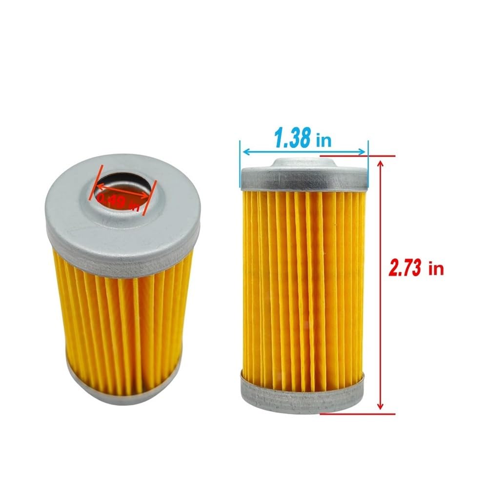 Piezas de repuesto Elemento filtrante 104500-55710 apto for motores 1GM10, 2GM, 2GM20, 2QM, 2YM15, 3GMF, 3GM30 y 3YM30.(3 pcs)
