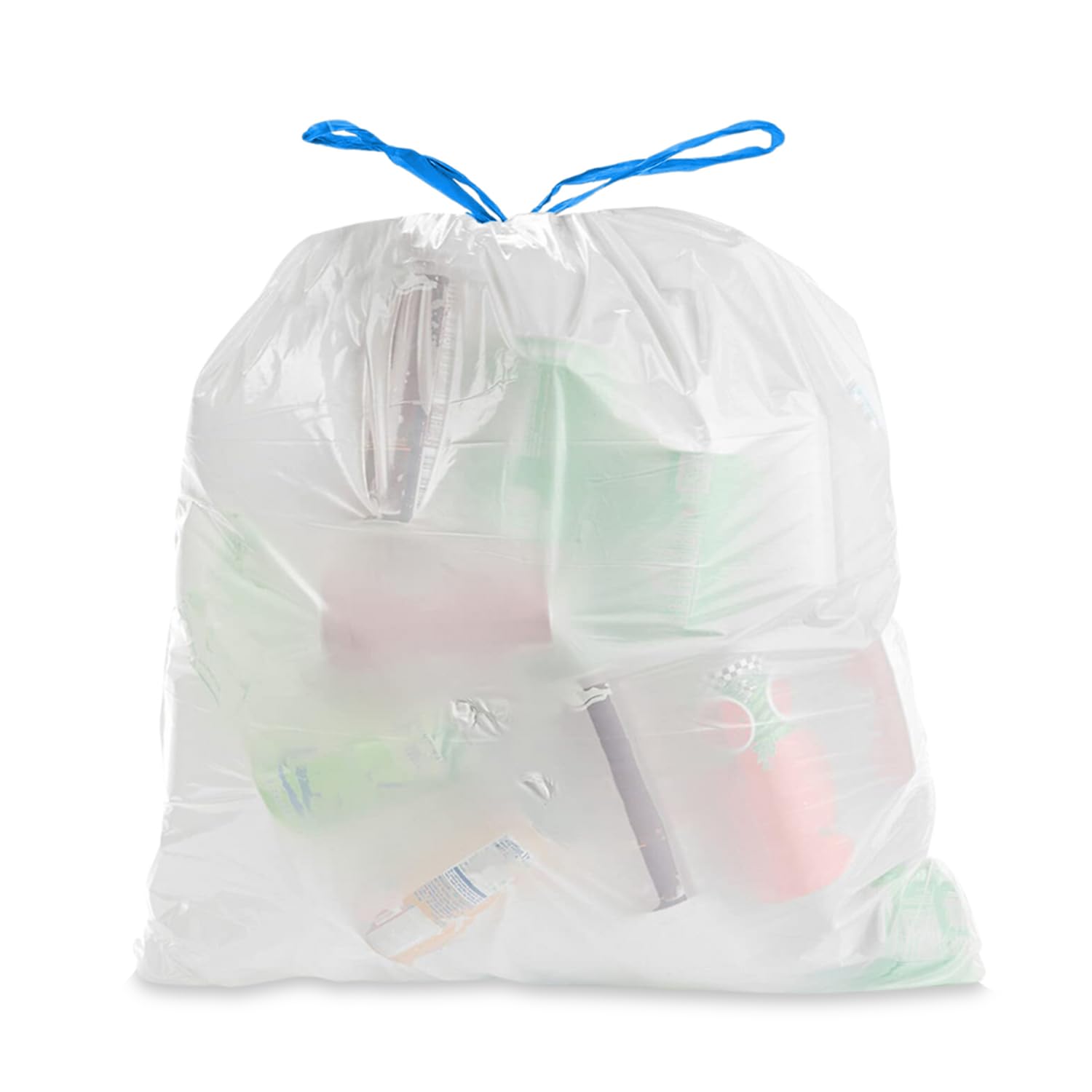 Ultrasac8 Gallon 0.7 MIL White Drawstring Fresh Scented Trash Bags - 22" x 22" - Pack of 100 - For Home & Kitchen