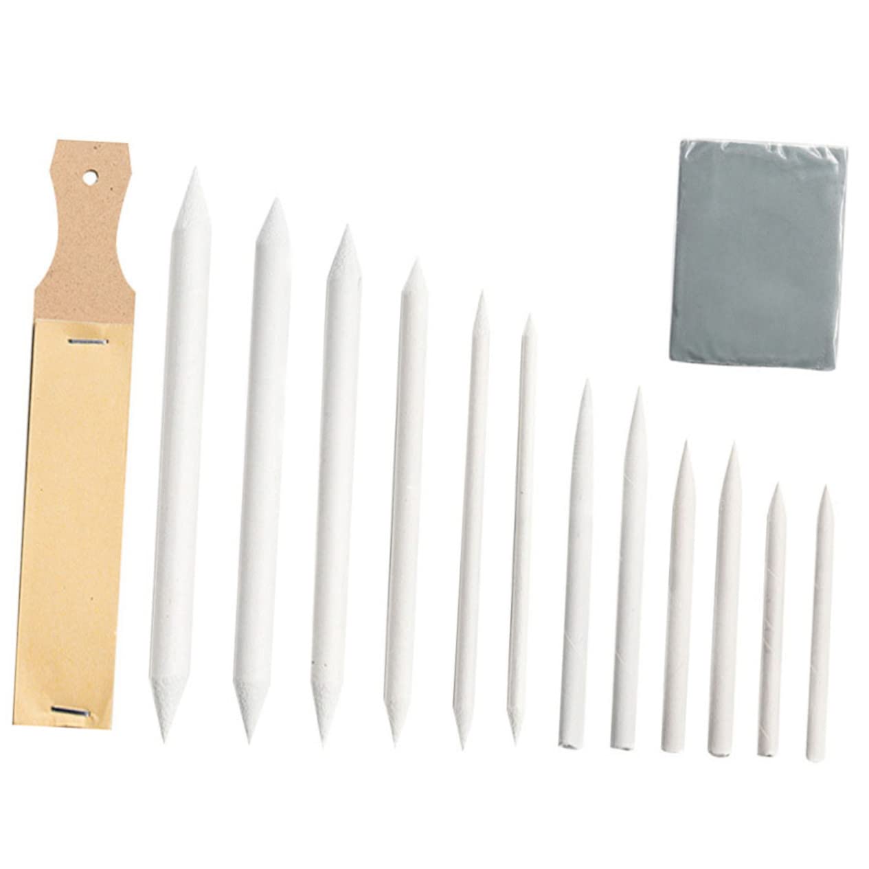 LIFKOME Art Supplies Kit 14pcs Sketch Drawing Tools Blending Stumps Erasers Flexion Pens Smudge Pen for School