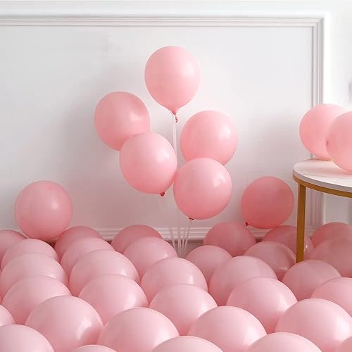 Miniatura 3 de Kit de arco de guirnalda de globos de color rosa pastel y amarillo, 142 globos de látex de arena rosa macarrón, amarillo y blanco para oso baby