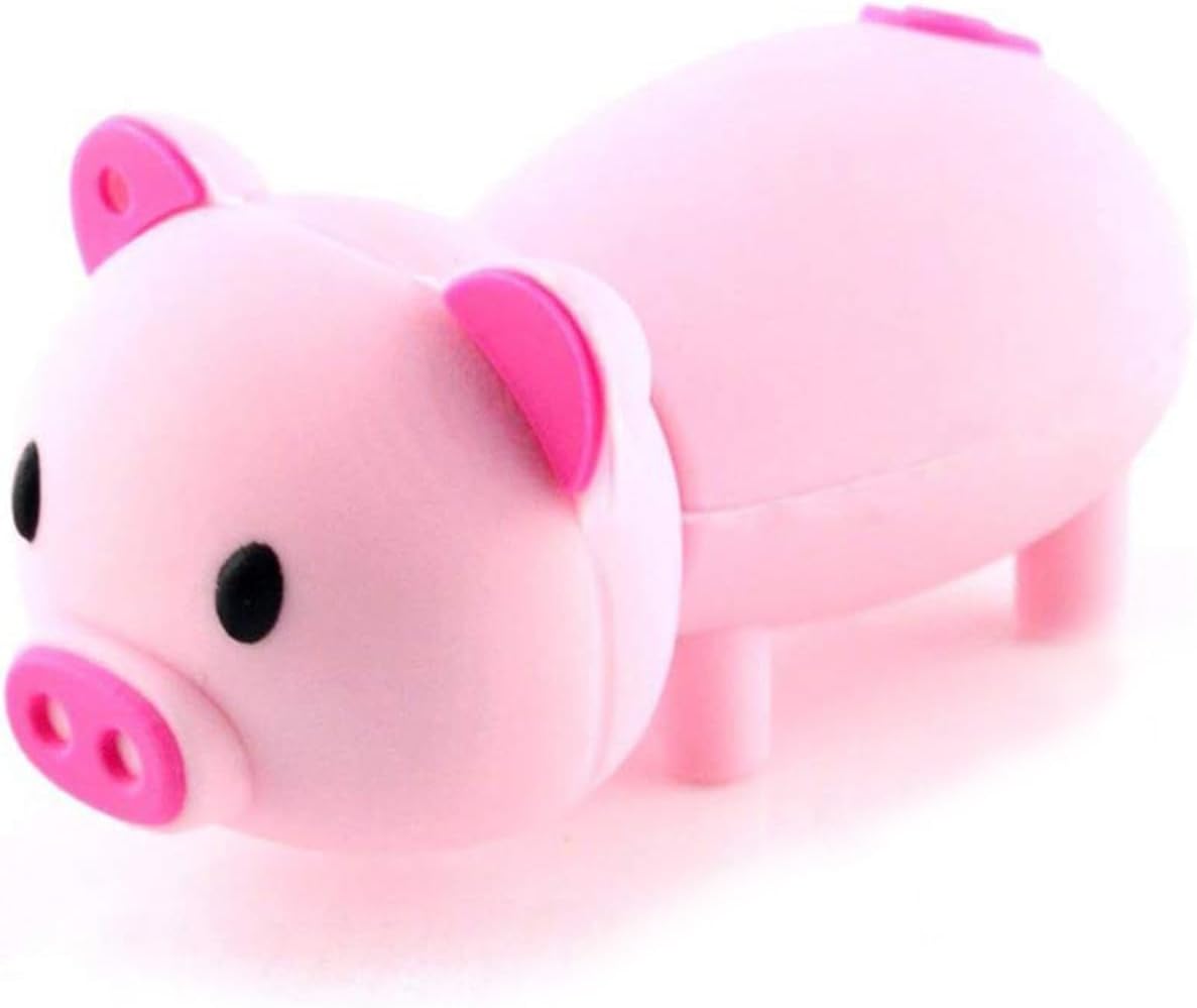 Flash Drive Cute 64GB, USB 2.0 Cute Pink Pig Shape USB Memory Stick Pendrive for Computer 64GB Thumb Drive USB Jump Drive Gift for Girls Kids Present