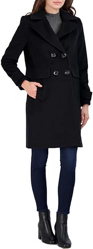 Vista 3 de Sam Edelman Double Breasted Walker Coat with Notch Lapel