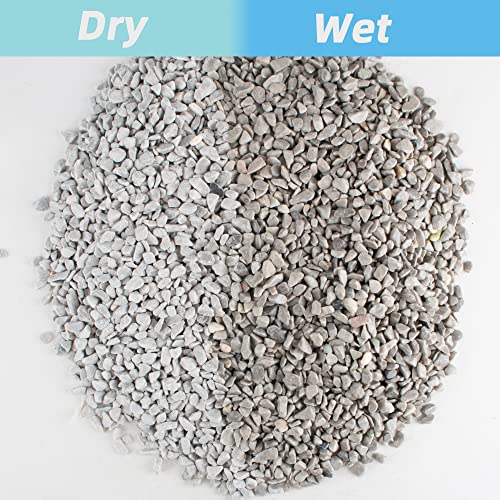 Image of Avalution 7LB Natural Grey River Rocks Aquarium Gravel for Succulent Plant Bonsai Terrarium Vase Fillers Fish Tank Indoor Outdoor Garden Decoration