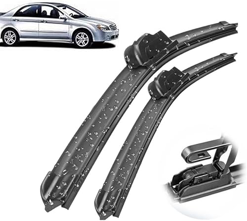 Escobillas de limpiaparabrisas delantero compatibles con Kia Cerato Sephia Spectra 2003-2008 para parabrisas y ventana, cepillo de lluvia de 24 x 16