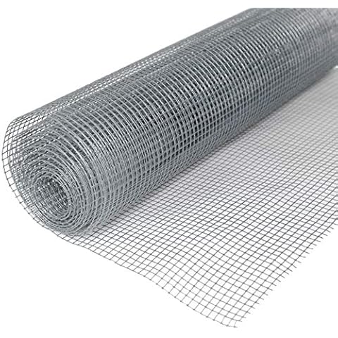 Windhager Wühlmausgitter für Hochbeete, Volierendraht, Wühlmausschutz, Maulwurfgitter, Maulwurfsperre, Schutzgitter, verzinkt und punktverschweißt, 2,1 x 1,1m, Maschenweite 6,3 mm, 79013 Cover