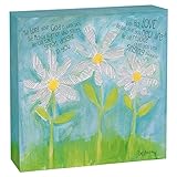 Petals of Praise Daisy Canvas Wall Plaque