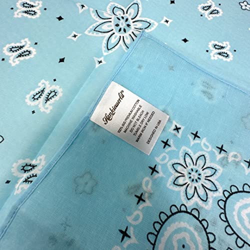 Image of Single Pack Bandanas 60s Premium Cotton Soft Thin Handfeel Large Handkerchief for Men and Women