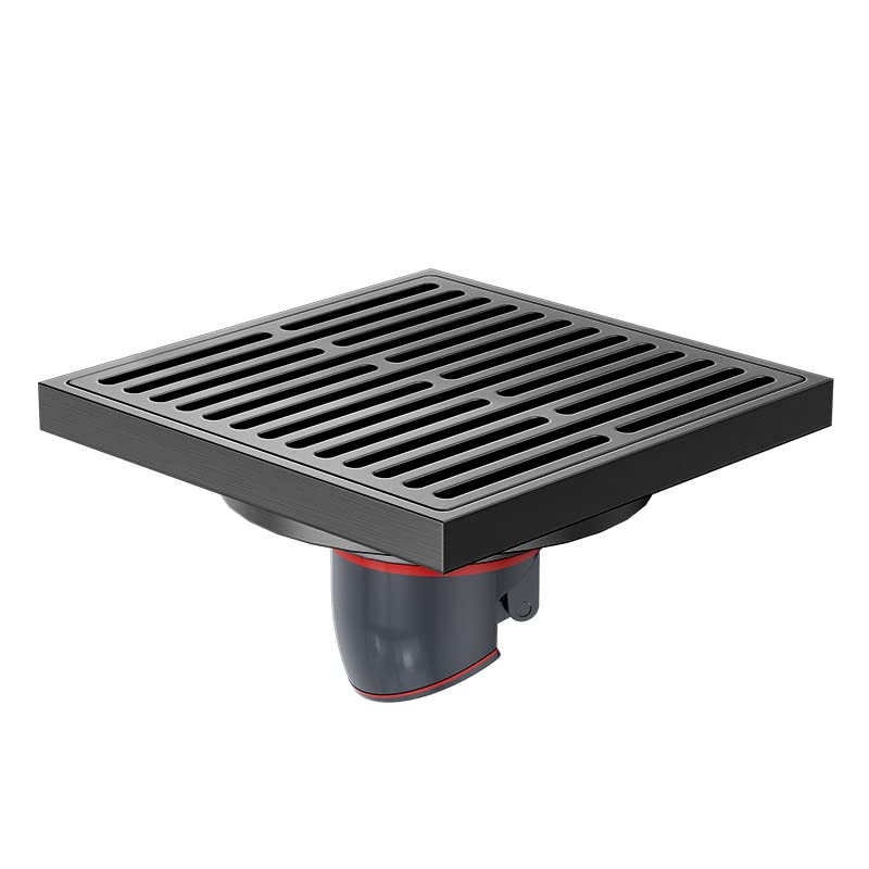 Sumidero Ducha Válvula de Drenaje de Piso de latón con Rayas, Cubierta for sifón de Ducha, desagües for Cocina, baño, lavadero, Accesorios for baño Filtro Desague Ducha(Grey)