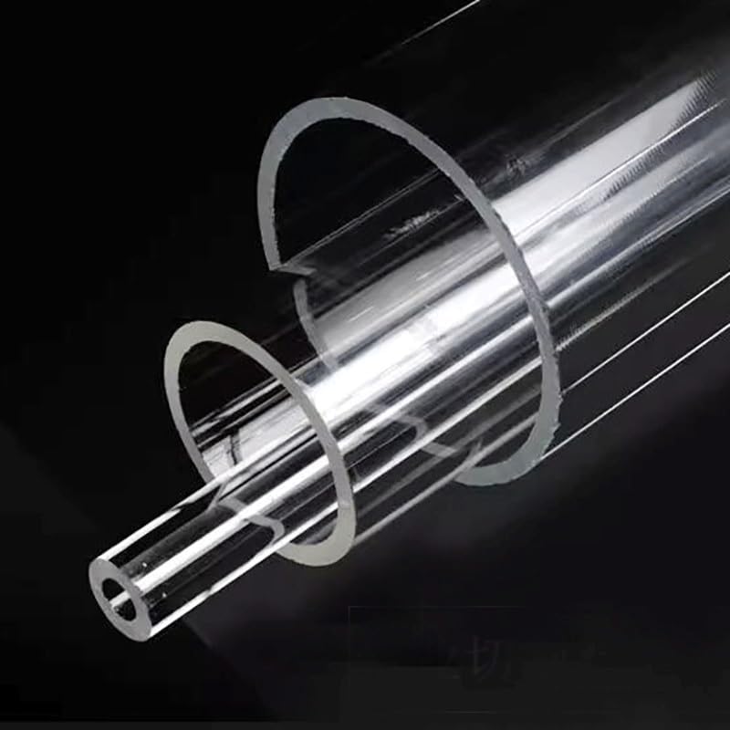 1pcs Acrylic Square Tube Length 500mm, for DIY Projects Water Cooling System Plumbing(38x32mm)