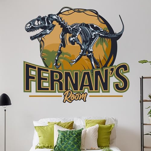 Vinilo Decorativo Personalizado Dinosaurio T-Rex para Niños miniatura 2