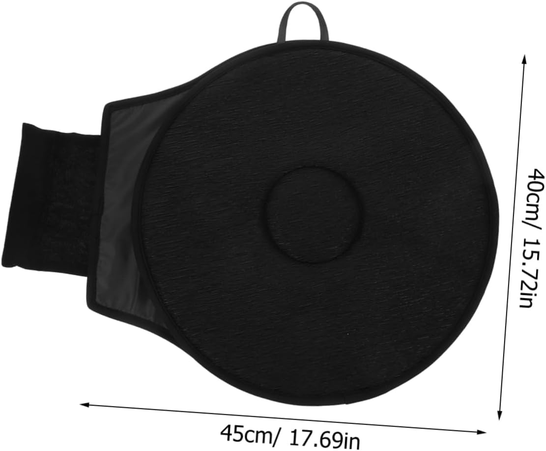 Rotating Car Seat Cushion Portable Ergonomic Swivel Pad for Comfort Breathable Soft Cushion for Driver Elderly and Office Use Black Multi-Functional Design
