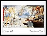 Salvador Dali The Apotheosis of Homer Poster Kunstdruck Bild im Alu Rahmen in schwarz 40x50cm
