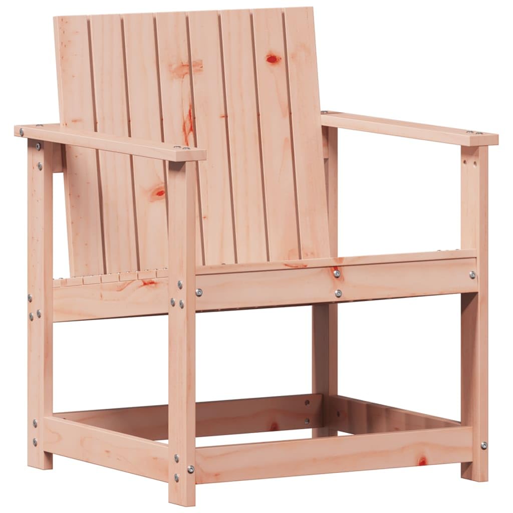 Sedia da giardino in legno massiccio Douglasie, 62 x 56 x 77 cm, poltrona da giardino in legno con braccioli e schienale, design a doghe per la secchezza, sedia stabile per esterni, per