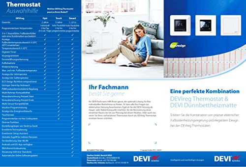 Devi UP-Uhrenthermostat devireg Touch m.Rahm 16A 230V Uhrenthermostat 5703466215135