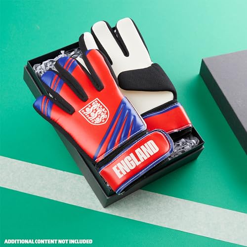 England FA Goalkeeper Gloves for Kids and Teenagers - Non Slip Padded Palms Size 5 or 7 - England Gifts for Boys (Size 7) - Image 2