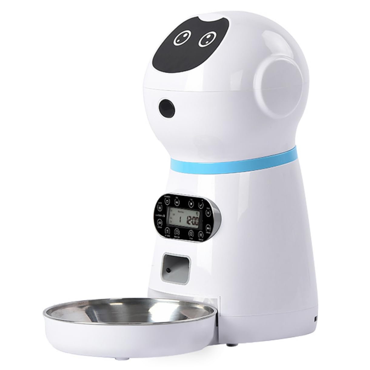 Distributore Automatico Cibo Per Gatti e Cani in Alimentazione Programmabile Con Timer Digitale e Registratore Vocale Usb Pet Feeding Dispenser Intelligente