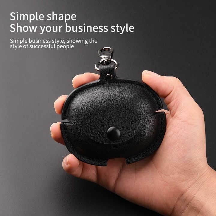 Image of AJM 360 Protection Shockproof Design Leather Case Compatible with Boat Nirvana ION ANC (Darkk Green)