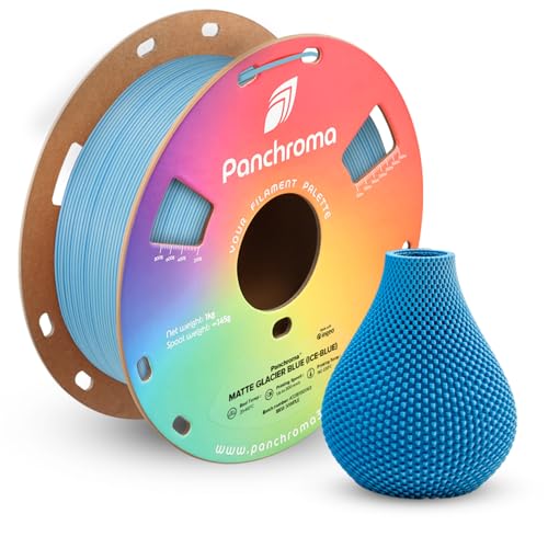 Image of Polymaker Panchroma Matte PLA Filament 1.75mm, High Speed Dual Glacier Blue PLA 1kg (2.2 lbs), Formerly Polyterra Clog-Free 3D Printer Filament, Accuracy + /- 0.02mm, Fits FDM Printers