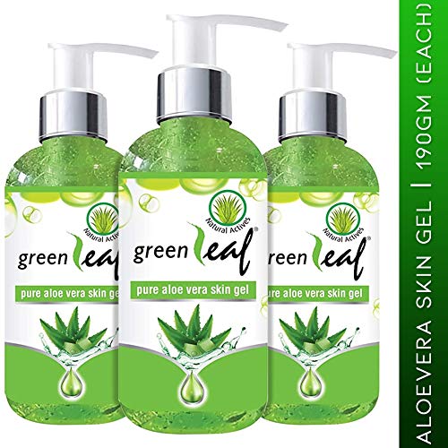 Image of Green Leaf Pure Aloe Vera Skin Gel 190GM Pack of 3