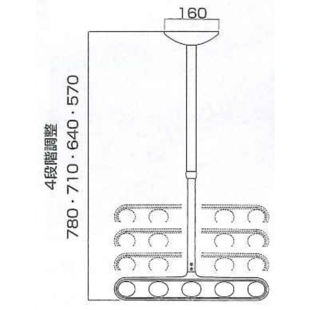 Amazon | 川口技研 軒天用物干し ホスクリーン ZA-0745-ST ステン