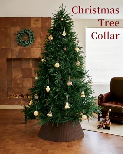 28in Brown Wicker Woven Christmas Tree Collars - image 2