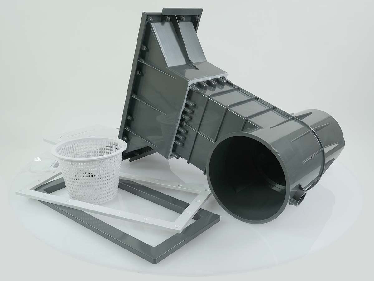 Hayward Skimmer pour piscine béton et liner gris anthracite