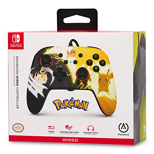 Controller cablato avanzato per Nintendo Switch - Pokémon: Pikachu vs. Meowth - Controller - Immagine 8